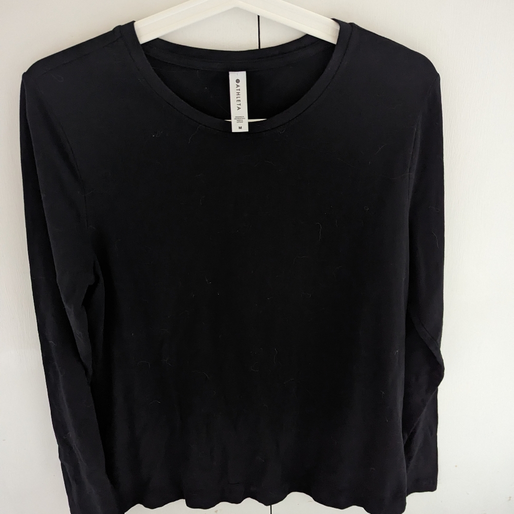 Athleta Outbound Top Size M Black